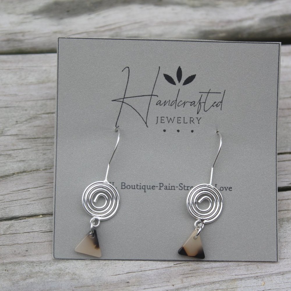 Boutique Ditzy Circle Earring Set Silver